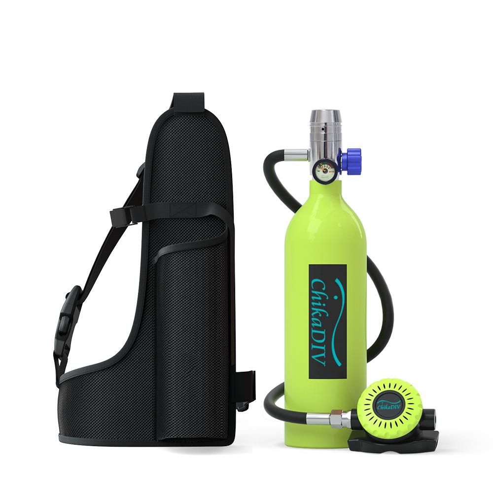 Smaco ChikaDiv Scuba Diving Equipment Capacity 1L Time 18 Min Snorkeling Set Easily Use Underwater Scuba Diving Tank Oxygen