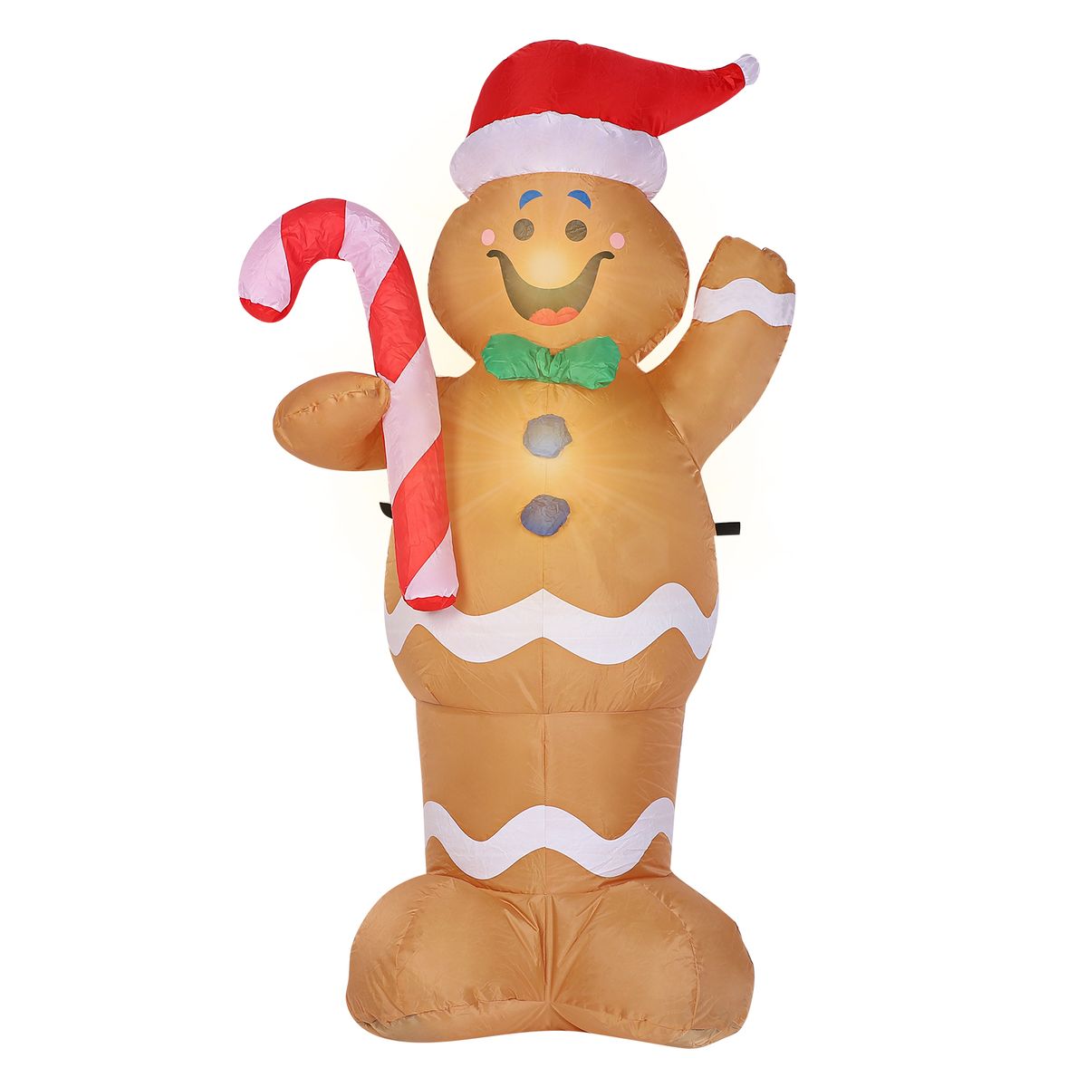 5 Feet Christmas Inflatable Gingerbread Man Giant Lighted