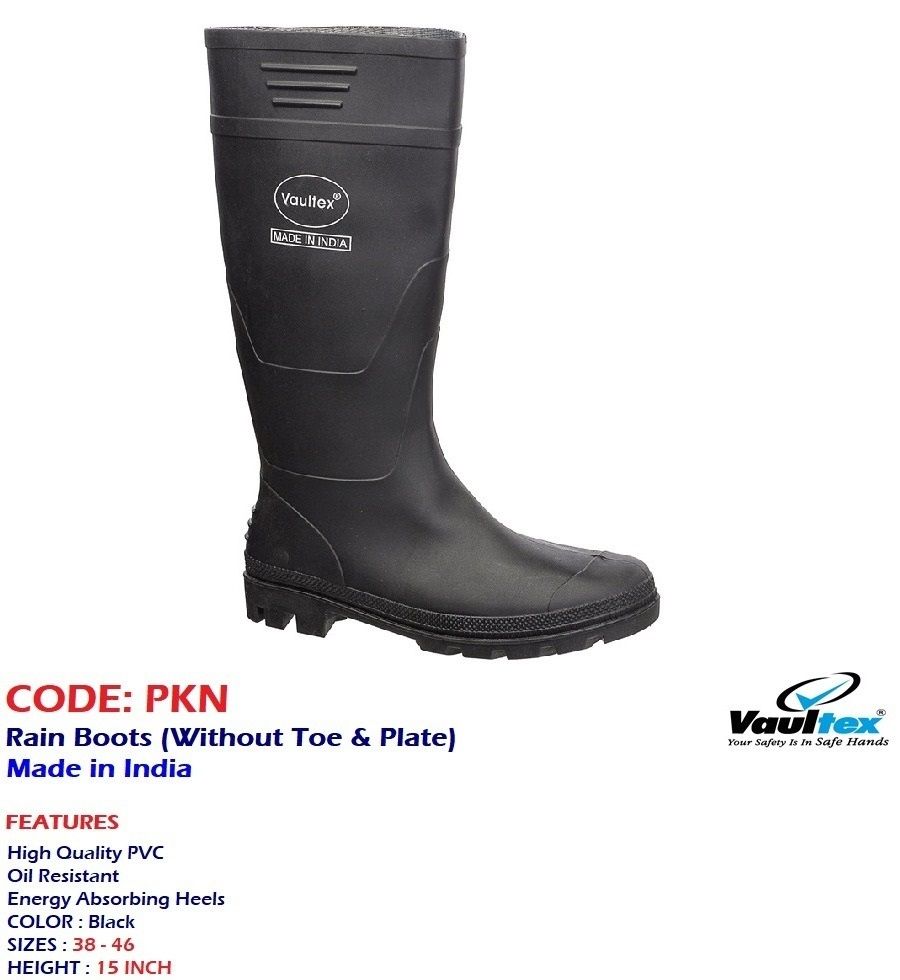 NON-SAFETY GUMBOOT / RAINBOOT, WITHOUT STEEL TOECAP & WITHOUT STEEL MIDSOLE