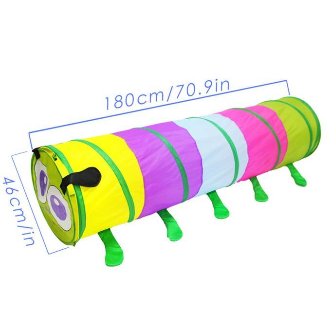 180cm Caterpillar Tunnel Hut Toy Tent   Up Playhouse Kids Crawling