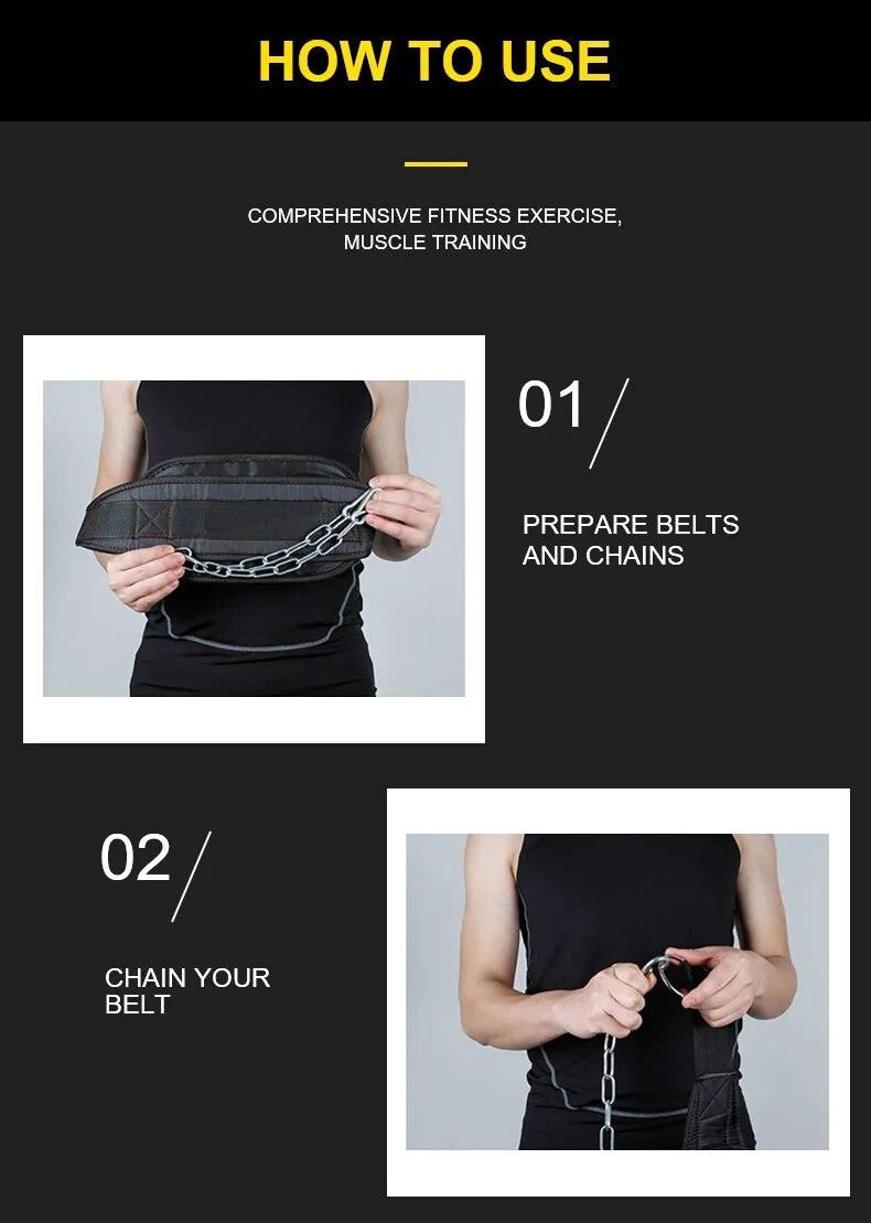 Fitness Equipment Weight Belt Professional Gym Pull-Ups Barbell Tablets Weights Dumbbell Weightlifting Belt Strength Pull Up L