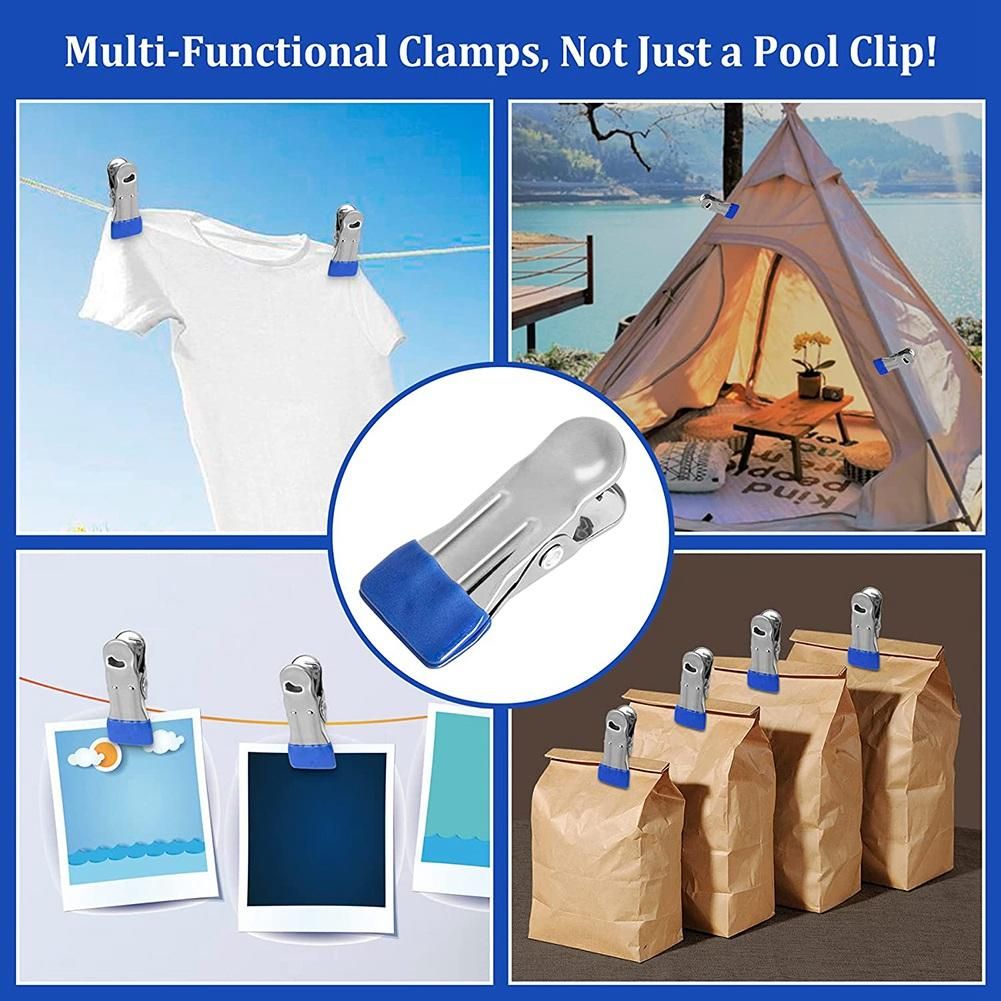 50PCS Multifunctional Pool Cover Clamps Clips f