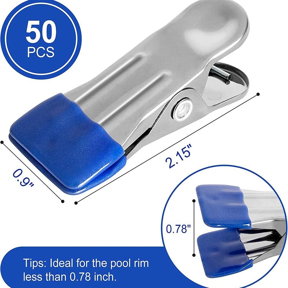 50PCS Multifunctional Pool Cover Clamps Clips f
