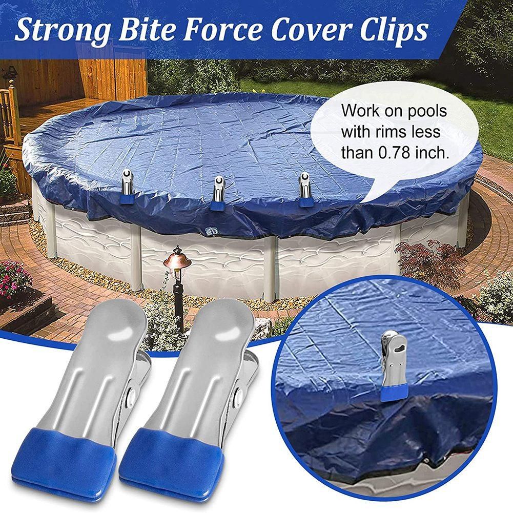 50PCS Multifunctional Pool Cover Clamps Clips f