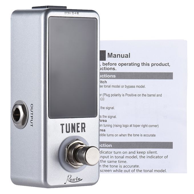 Mini Chromatic Tuner Pedal Effect LED Display True Bypass