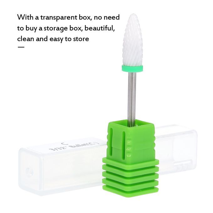 6pcs Nail Drill Bits Cuticle Cleaner Dust Drill Brush