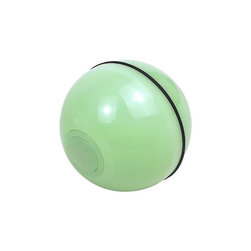 Pet Electric Cat Toy LED Infrared Cat Teaser Stick Feather Cat Self-Hi Automatic Cat Teaser Ball USB Rechargeable Charging strap accessories gray About 6.4cm in diameter