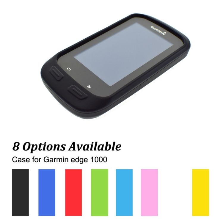 Bicycle Code Table Shockproof Silicone Colorful Protective Case For Garmin Edge 1000, Host Not Included(White) Garmin Edge 1000 Cover(Blue)