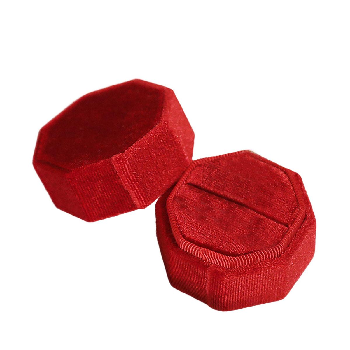 Jewelry Box Couple Rings Box Dressing Table Jewelry Organizer Jujube Red
