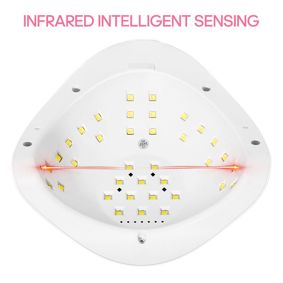 UV LED Nail Lamp Dual Light Source 120W Intelligent