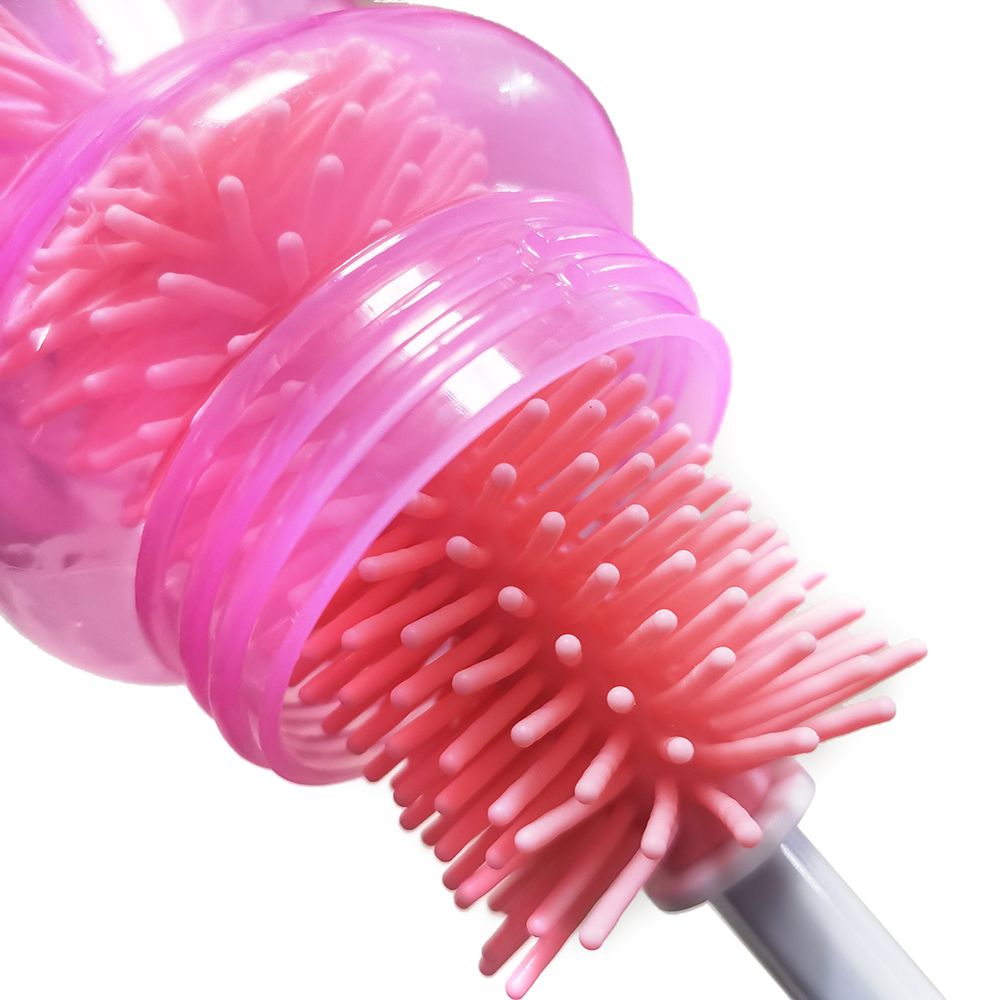 3 Pcs Soft Baby Bottle Brush Bottle And Straw Brush Cleaning