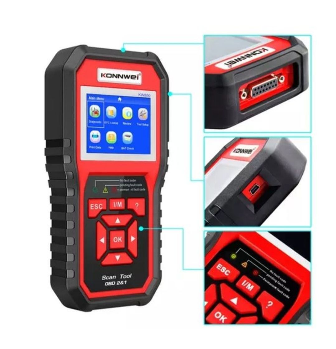 AUTO CAR DIAGNOSTIC SCANNER OBD II KW850 CAR