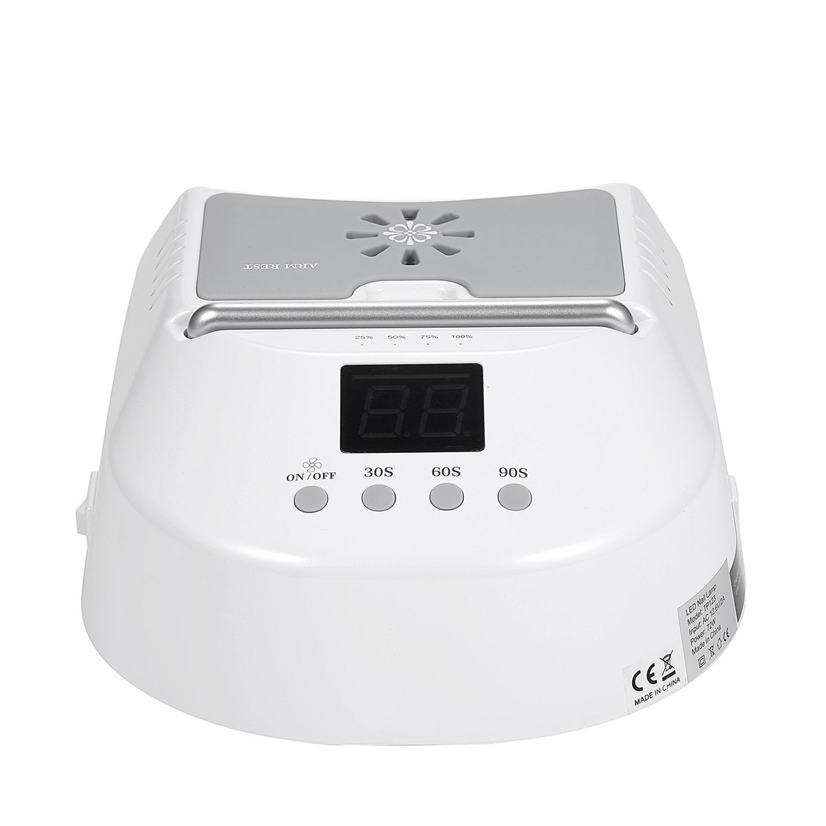 72W Cordless Fan Nail Lamp UV LED Lamp Nail Dryer For