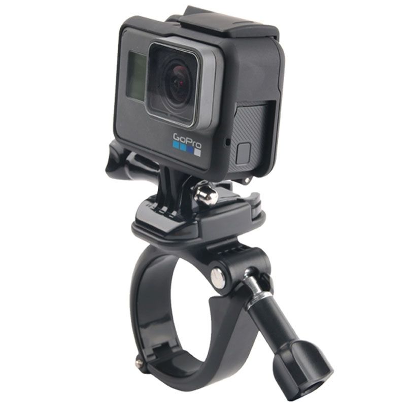 GP434 Large Size Bicycle Handlebar Fixing Mount For GoPro HERO7 /6 /5 /5 Session /4 Session /4 /3+ /3 /2 /1 / Fusion, Xiaoyi & Cameras(Black)