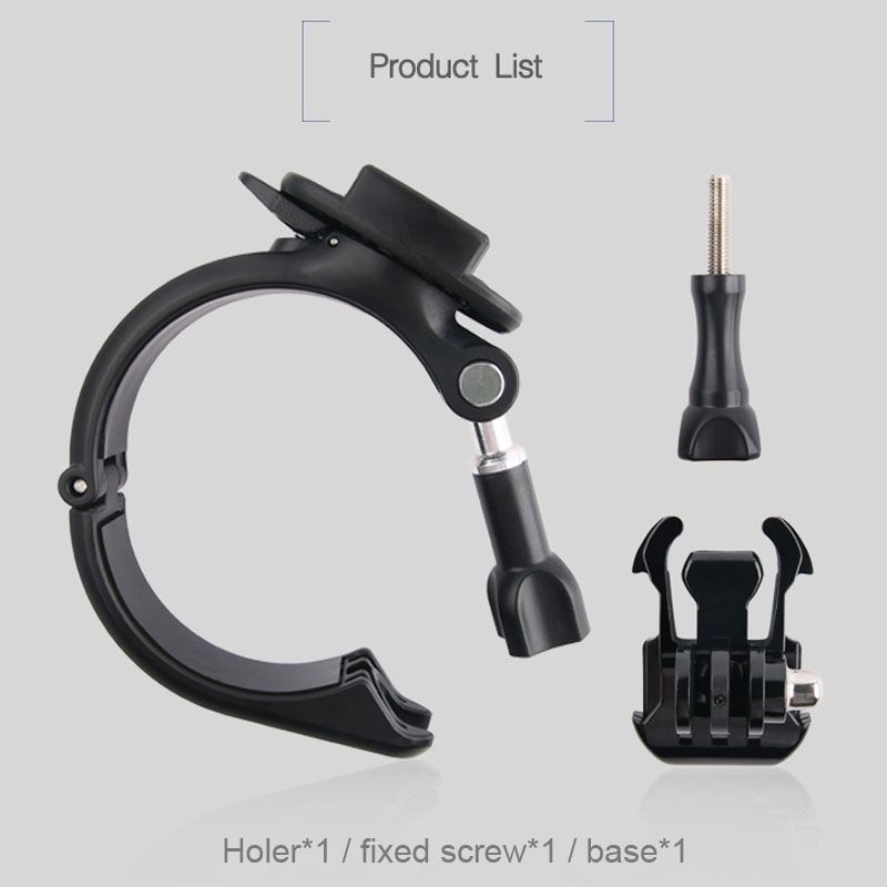 GP434 Large Size Bicycle Handlebar Fixing Mount For GoPro HERO7 /6 /5 /5 Session /4 Session /4 /3+ /3 /2 /1 / Fusion, Xiaoyi & Cameras(Black)