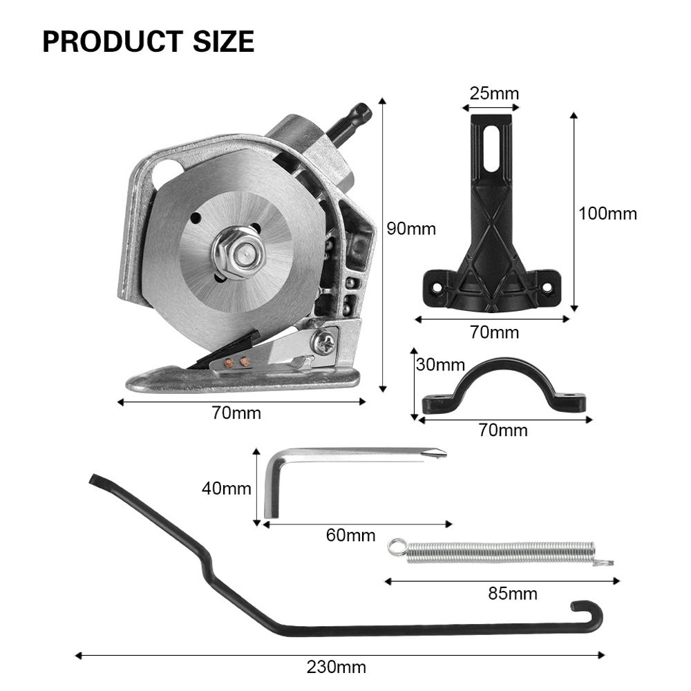 Electric Drill To Electric Fabric Cutter Refitting Accessory