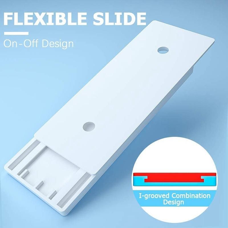 Power Board Holder, Surge Protector, Wall-Mounted, Self-Adhesive Cable Management System for Computer Desk Finishing 2