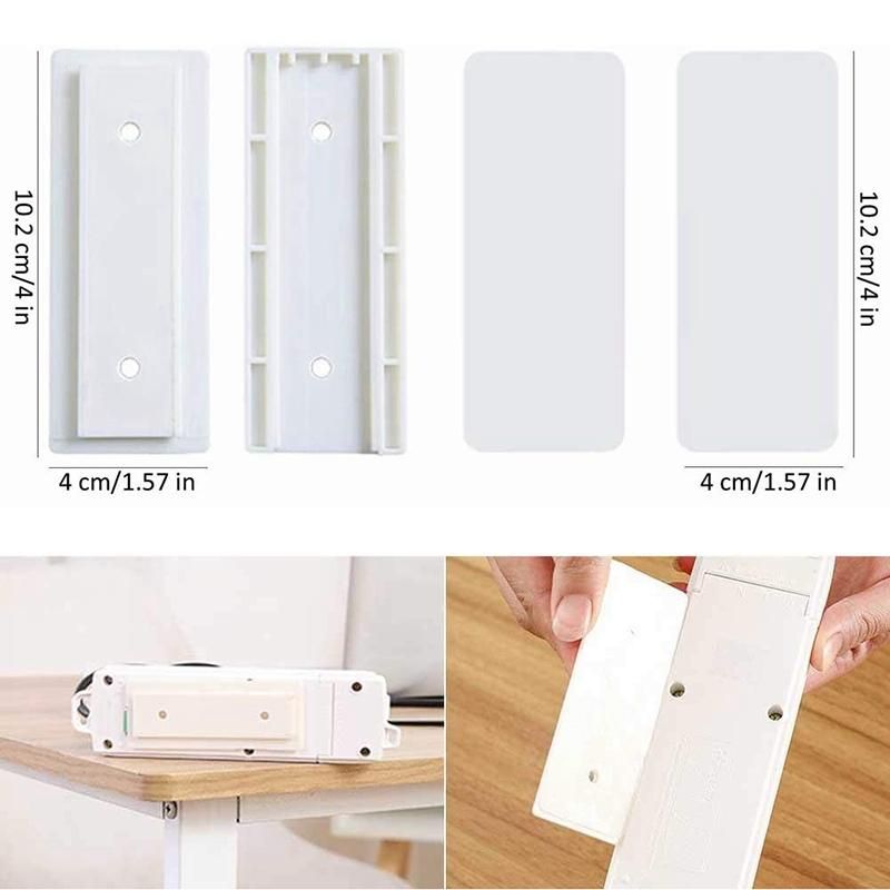 Power Board Holder, Surge Protector, Wall-Mounted, Self-Adhesive Cable Management System for Computer Desk Finishing 2