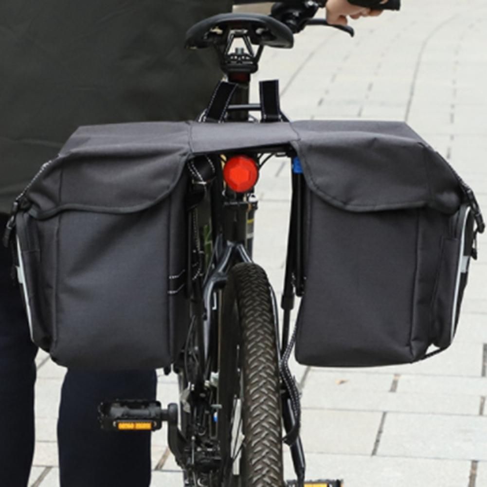 25L Bicycle Bags Rear Bag Bicycle Pannier Luggage,Gray-B