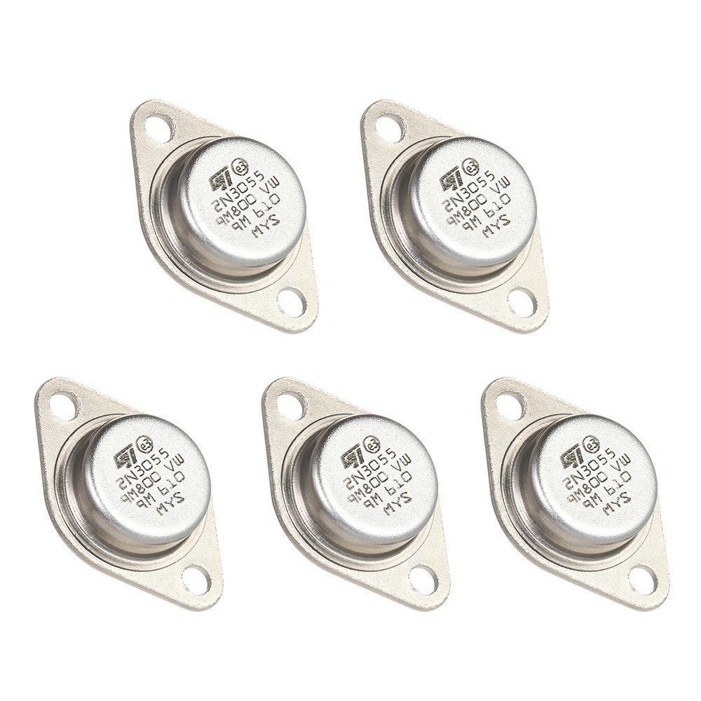 5pcs High Quality 2N3055 Power Transistors NPN TO-3 Metal