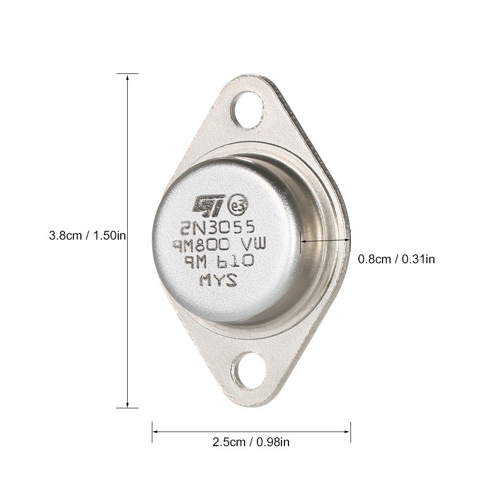 5pcs High Quality 2N3055 Power Transistors NPN TO-3 Metal