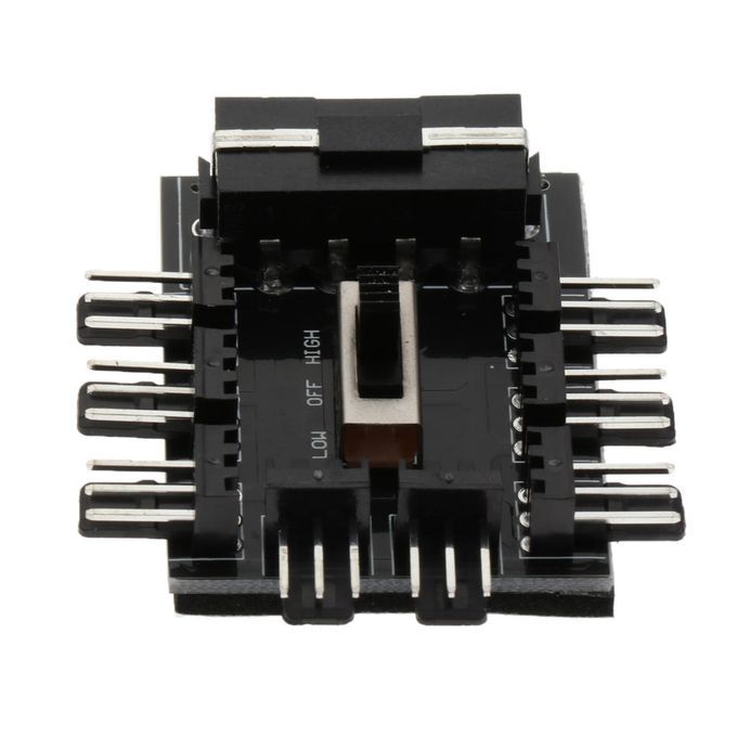 4Pin Cooler Cooling Fan Hub 3Pin Power Controller For PC Case Cooling