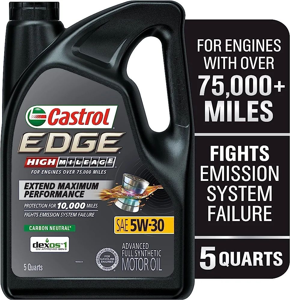 Edge High Mileage 5W-30 Full Synthetic Motor Oil, 5Q