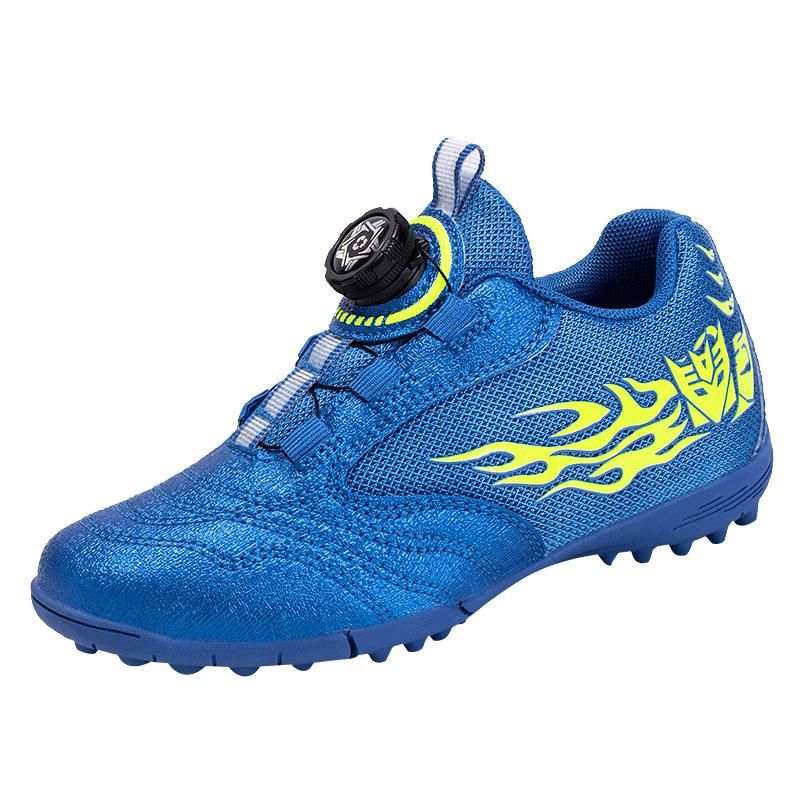 Soccer Boots Children's Rotating Button Football Boots Blue