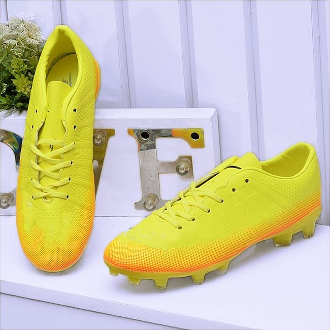 Men Soccer Football Boot Yellow