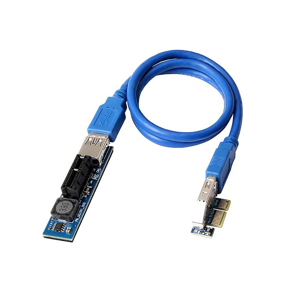 Mini PCI-E 1X Extension Cable Powered Riser Adapter