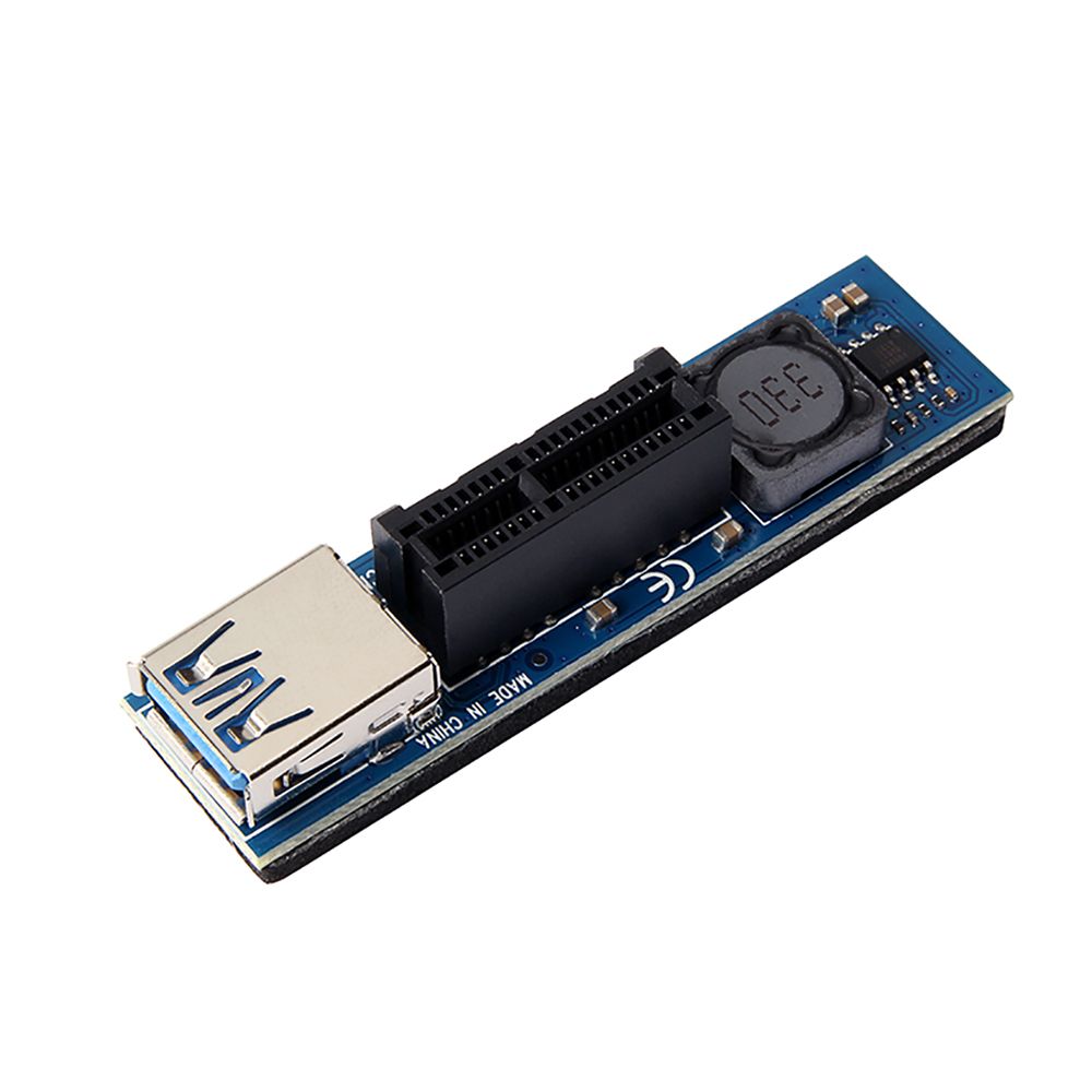 Mini PCI-E 1X Extension Cable Powered Riser Adapter