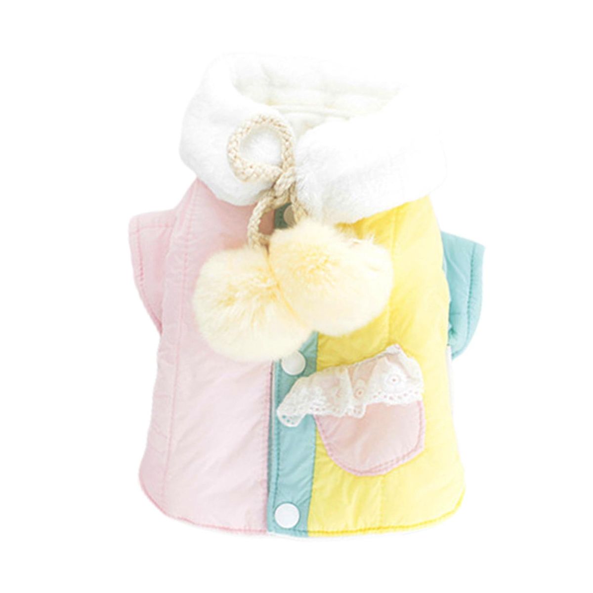 Pet Clothes Comfortable Puppy Cat Winter Coat Pink