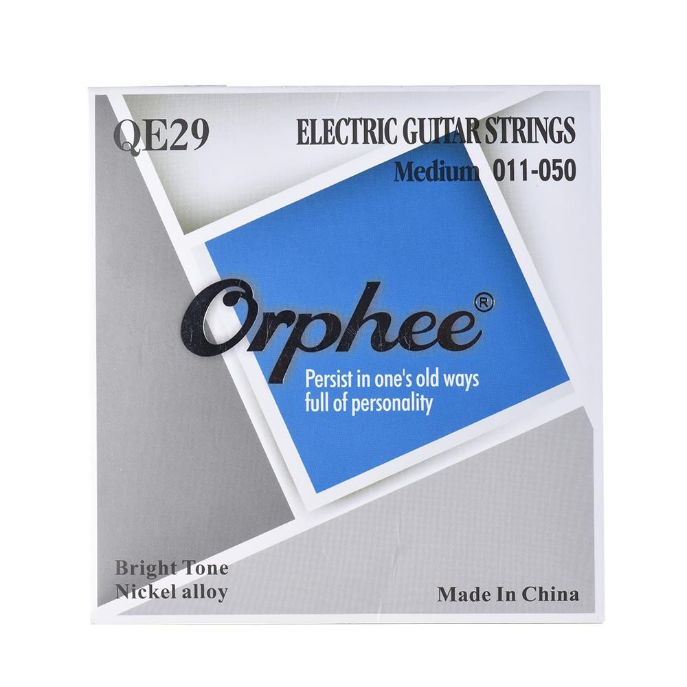 Orphee QE29 Electric Guitar String 6pcs/Set(.011-.050) Hexagonal Steel Core Nickel Alloy Medium Tension