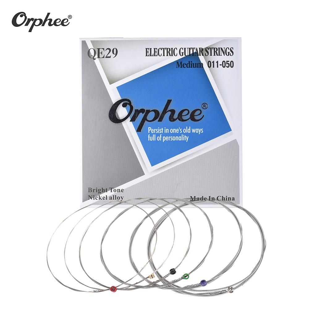 Orphee QE29 Electric Guitar String 6pcs/Set(.011-.050) Hexagonal Steel Core Nickel Alloy Medium Tension