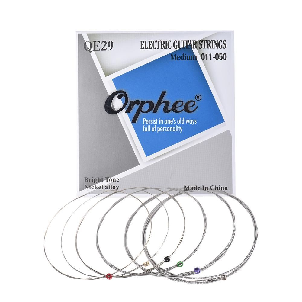 Orphee QE29 Electric Guitar String 6pcs/Set(.011-.050) Hexagonal Steel Core Nickel Alloy Medium Tension