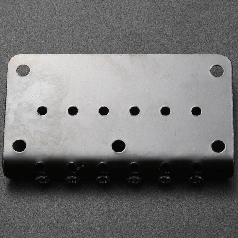 Hardtail Guitar Bridge Body Through for 6 String Electric Parts Black