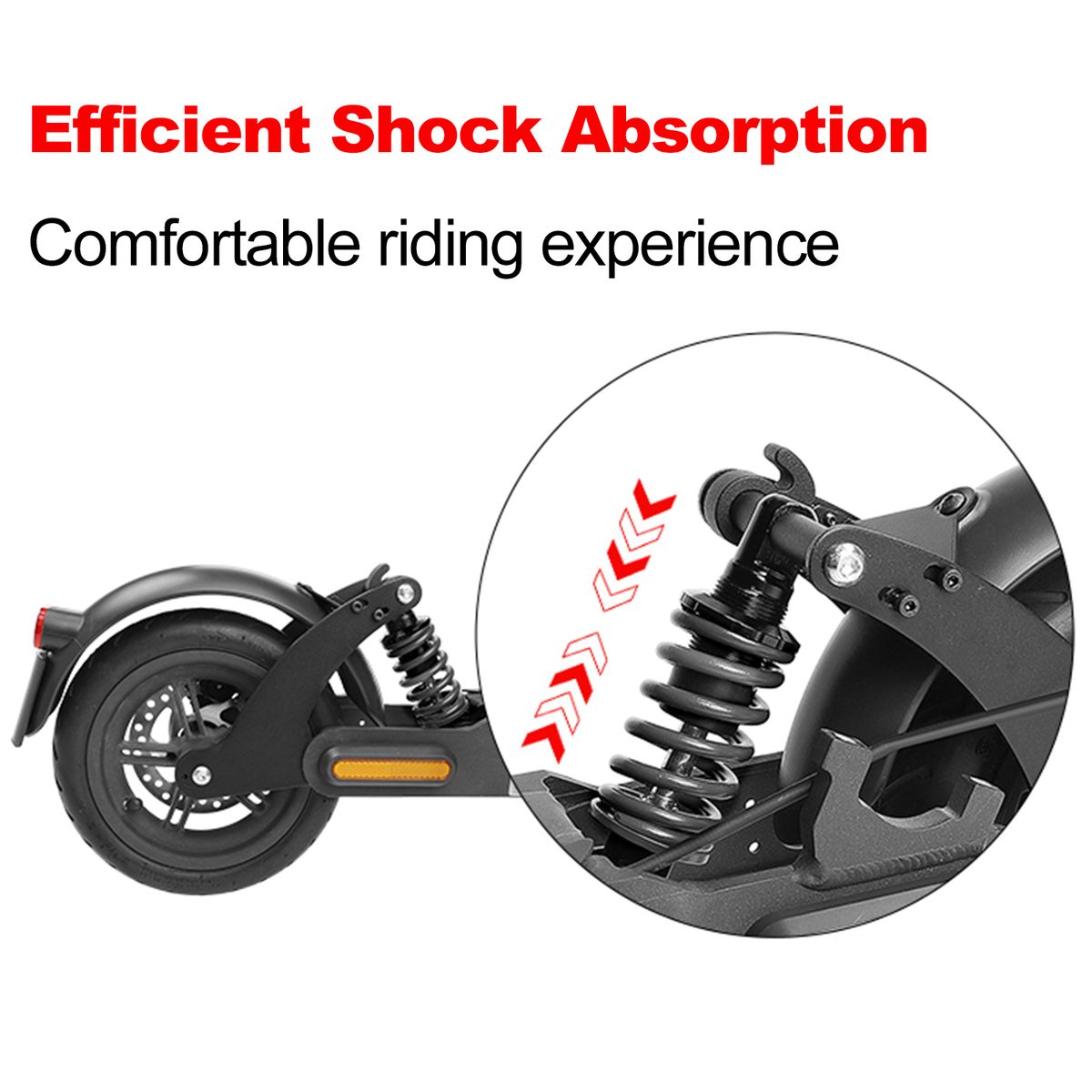 Rear Suspension Kit With Mudguard And LED Taillight For