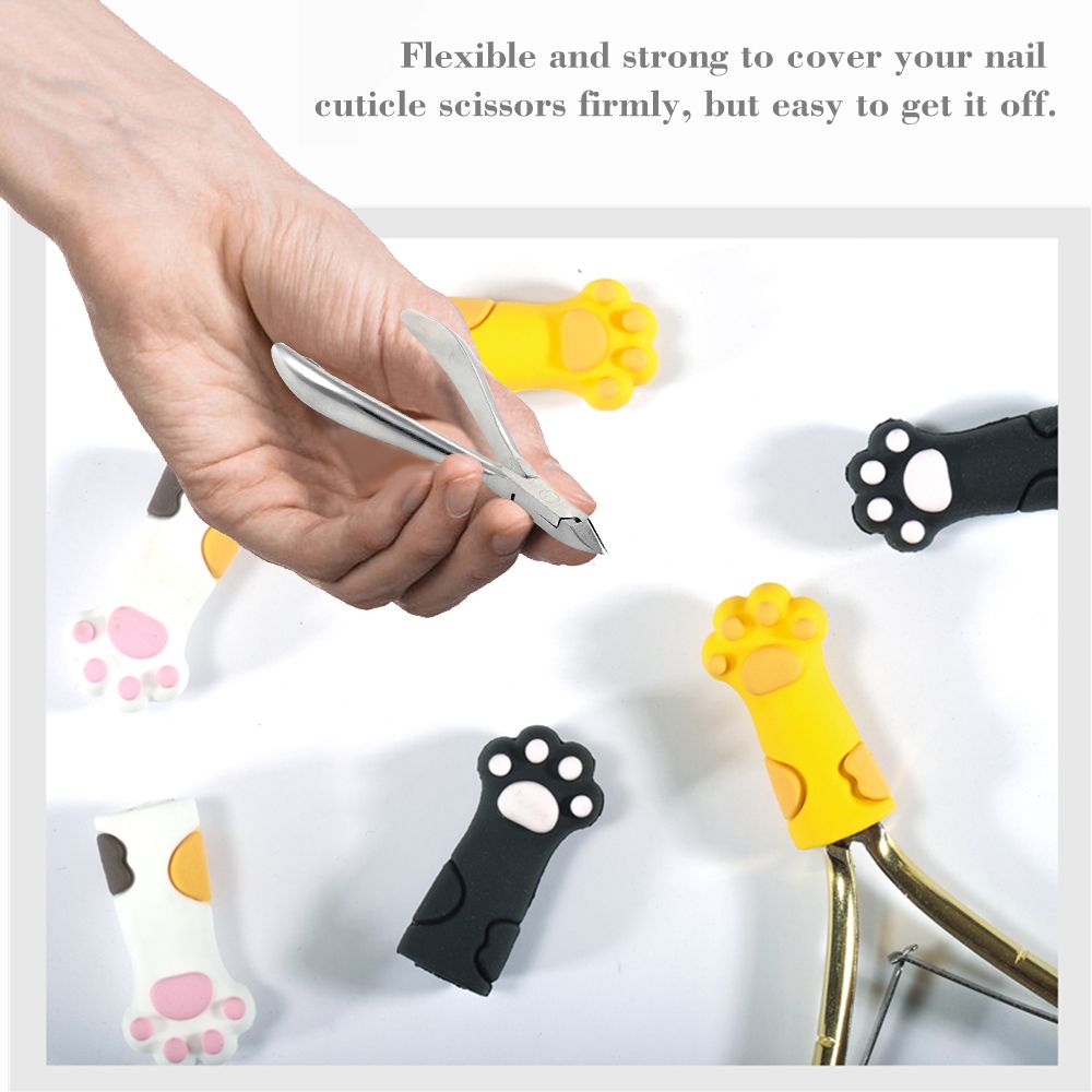 1PCS Cat Paw Shape Nipper Cover Protective Sleeve For Nail