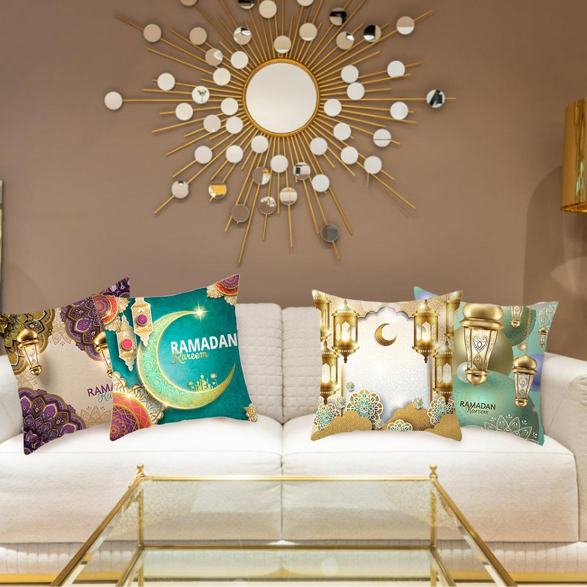 Decorative Pillow Covers, Cushion Cover 18x18 Inch Home Decor Style 2