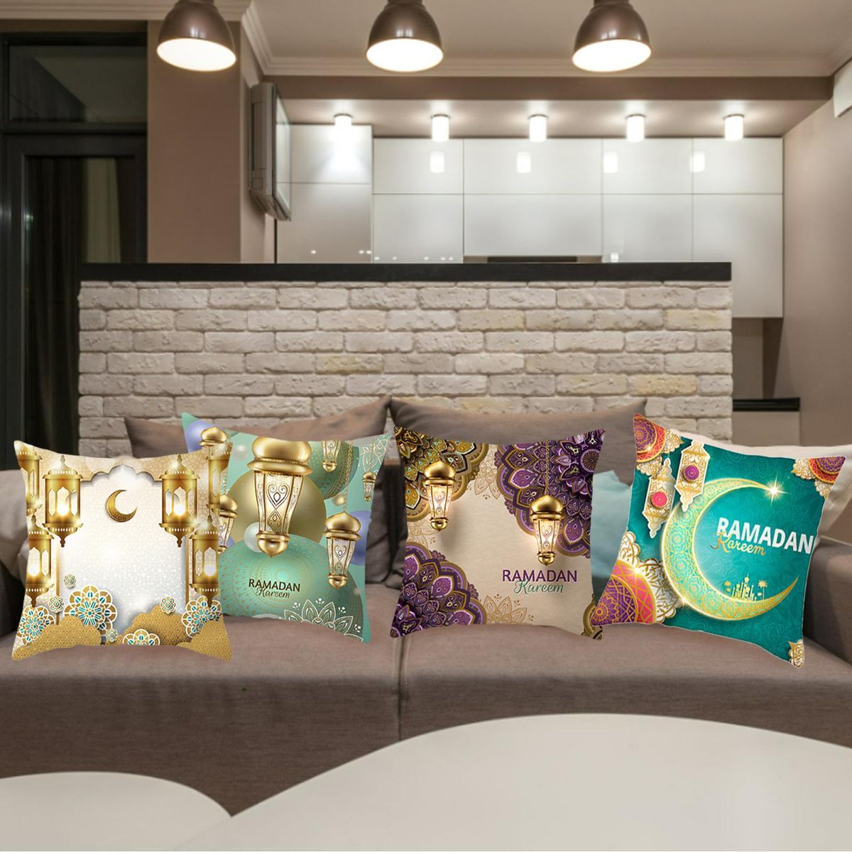 Decorative Pillow Covers, Cushion Cover 18x18 Inch Home Decor Style 2