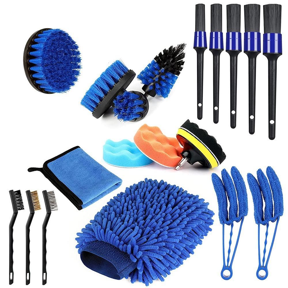 20 Pcs Detailing Brush Set (Inside & Outside) Car Cleaning