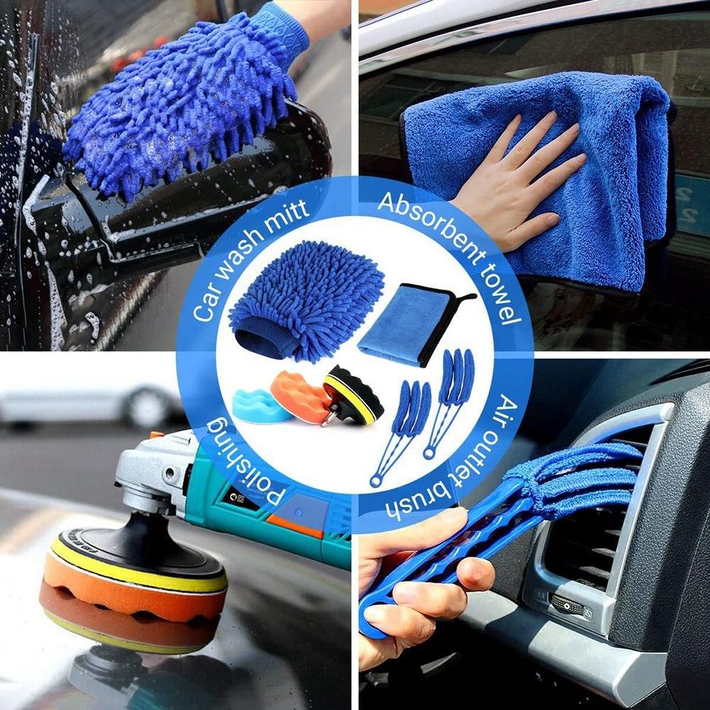 20 Pcs Detailing Brush Set (Inside & Outside) Car Cleaning