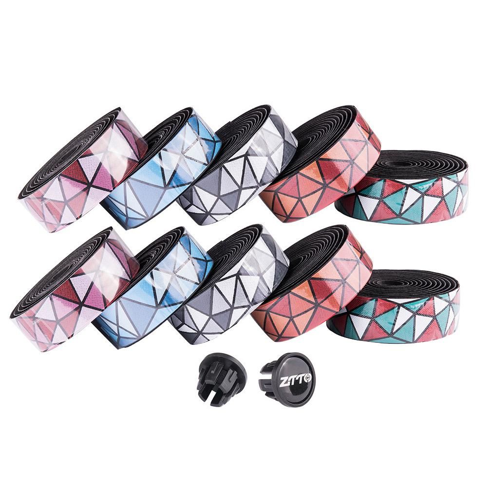 ZTTO Bike Handlebar Tape Anti-Vibration Wrap with 2 Bar