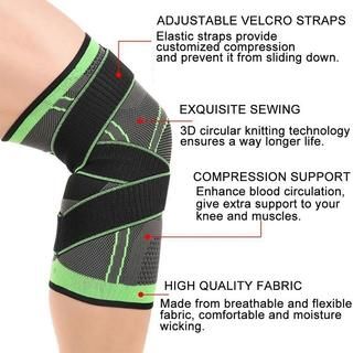 Elastic Nylon Sports Compression Knee Sleeve