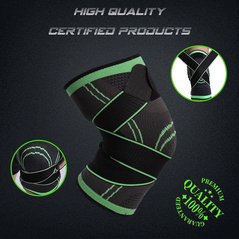 Elastic Nylon Sports Compression Knee Sleeve