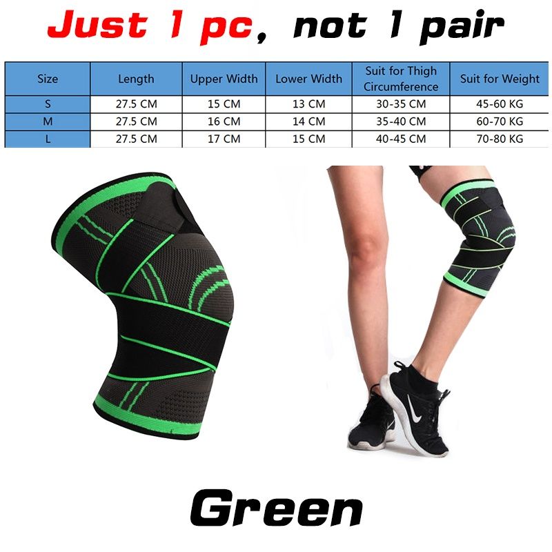 Elastic Nylon Sports Compression Knee Sleeve