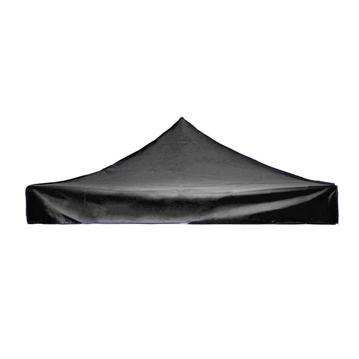 10x10 Feet Up Canopy Top Replacement Patio Pavilion Gazebo Oxford Sunshade Cover Black