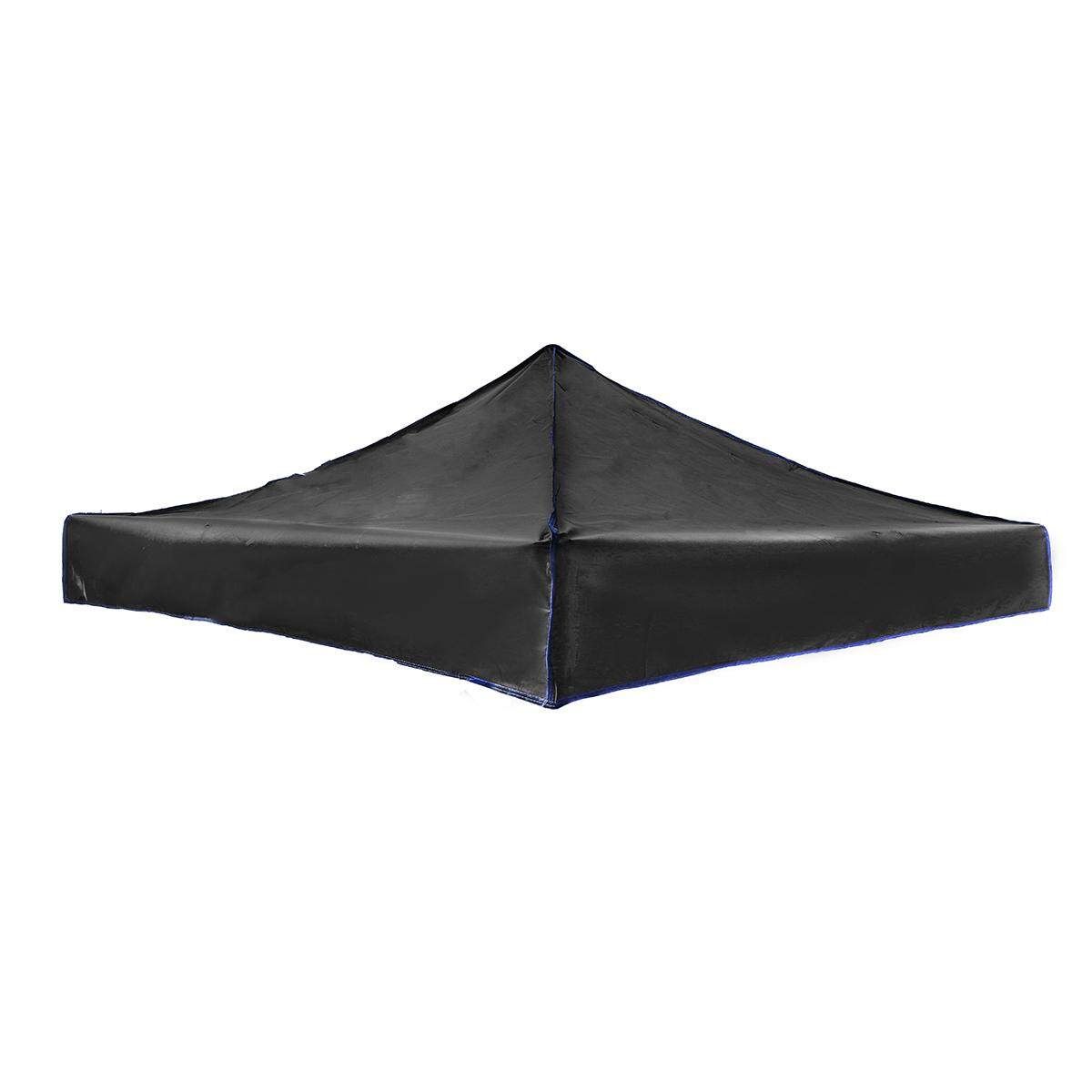 10x10 Feet Up Canopy Top Replacement Patio Pavilion Gazebo Oxford Sunshade Cover Black