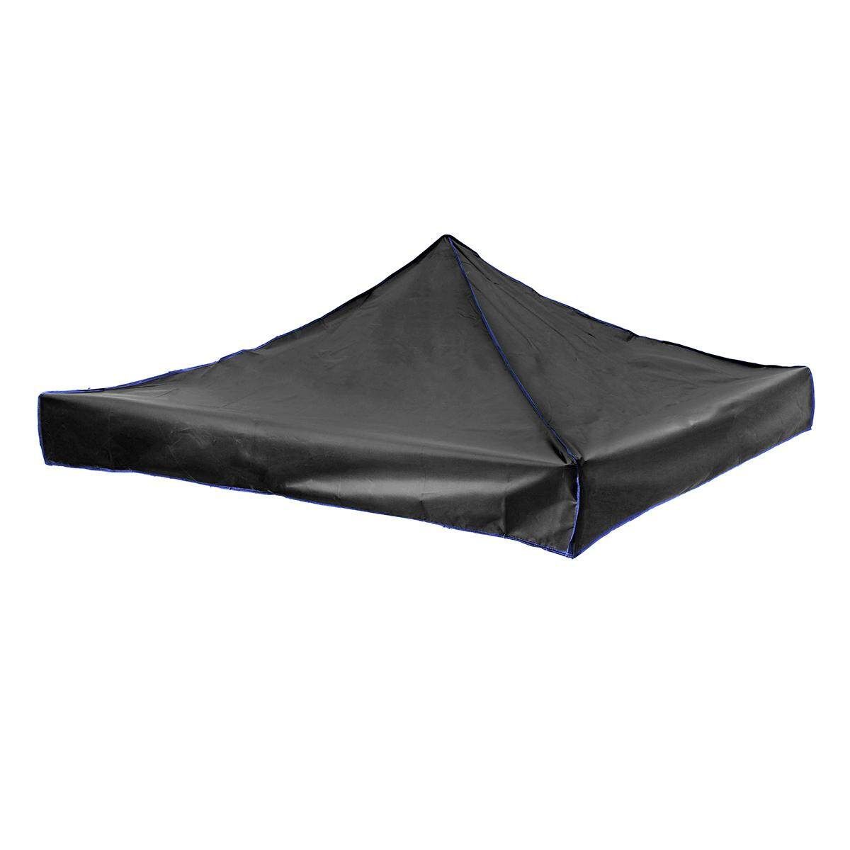 10x10 Feet Up Canopy Top Replacement Patio Pavilion Gazebo Oxford Sunshade Cover Black