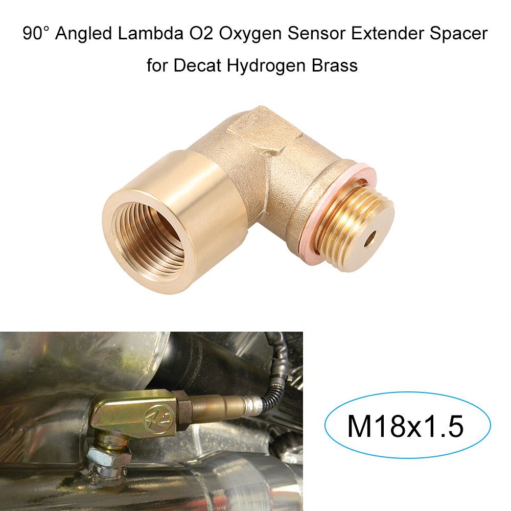 90° Angled Lambda O2 Oxygen Sensor Extender Spacer For